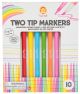 Двувърхи маркери Tiger Tribe, 10 цвята
