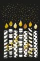 Картичка Editor: Свещички със златен пламък
