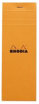 Оранжев блок - пад Rhodia Basics №8 - 80 листа на малки квадратчета