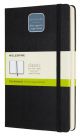 Черен тефтер Moleskine Classic Notebook Plain Expanded Version Black с твърди корици и бели нелинирани листа