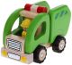 Дървена играчка Goki - боклукчийски камион