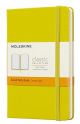 Джобен цинково-жълт тефтер Moleskine с твърди корици и линирани страници