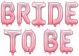 Фолиев балон PartyDeco - Bride To Be - Pink Rose