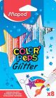 Флумастери Maped Color'Peps Glitter, 8 цвята
