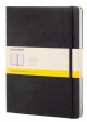 Голям черен тефтер Moleskine Classic Black с твърди корици и страници на малки квадратчета