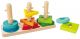 Дървена играчка Hape - Многоцветни форми за подреждане