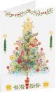 Коледна картичка Busquets: Украсена елха