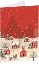 Коледна картичка Busquets: Коледно селце