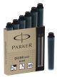 Комплект 6 бр. патрончета (пълнители) Parker QuinkMini - Black за писалки, черни