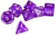 Комплект зарчета за настолни игри Dice4Friends: Dice Set - Purple/White Pearl, 7 бр.