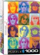 Пъзел Eurographics - Цветни портрети на Джон Ленън, 1000 части
