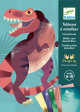 Креативен комплект Djeco: Направи картини с фолио, динозаври