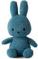 Плюшена играчка Miffy Sitting Corduroy - Син заек, 23 см.