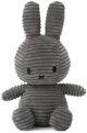 Плюшена играчка Miffy Sitting Corduroy - Тъмносив заек, 23 см.