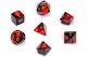 Комплект зарчета за ролеви игри Chessex: Gemini Polyhedral червени, 7бр.