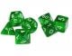 Комплект зарчета за настолни игри Dice4Friends: Dice Set - Dark Green, 7 бр.