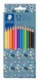 Комплект цветни моливи Staedtler Pattern 175, 12 цвята