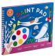 Комплект за рисуване със сухи бои Floss & Rock, My paint pad, Deep Sea - Морски животни