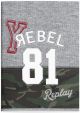 Тетрадка Replay Boys А4, 40 листа - широки редове, Rebel 81