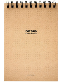 Скицник Drasca Dot Grid Kraft Paper, А5, 60 листа