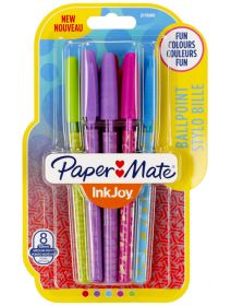 Химикалки Paper Mate Inkjoy Wrap 100 ST, 8 бр.