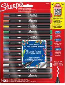 Комплект акрилни маркери Sharpie Creative Bullet Tip, 12 цвята