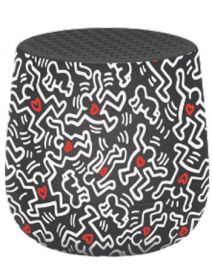 Мини безжична тонколона Lexon x Keith Haring, Mino+ Love Black