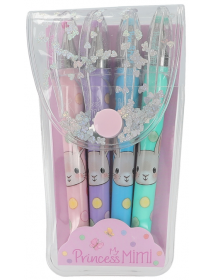 Комплект гел химикалки Princess Mimi, 4 цвята
