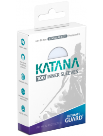 Протектори за карти Ultimate Guard: Katana Inner Sleeves Standard Size, 100 бр., прозрачни