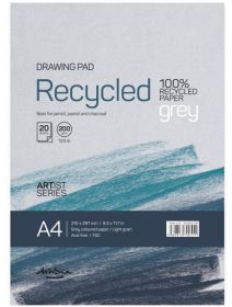 Скицник Drasca Recycled Drawing Pad Grey, A4 20 листа