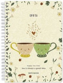Скицник Drasca Happy Tea Time: Cup of Tea, A6 60 листа