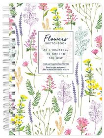 Скицник Drasca Flowers: Билки, A6 60 листа