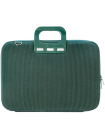 Чанта за лаптоп Bombata - Velluto, 15.6-16 инча, зелена