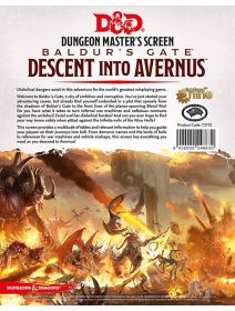 Аксесоар за ролева игра Dungeons & Dragons - Dungeon Master's Screen Descent into Avernus