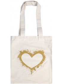 Чанта за пазаруване Simetro Books - Златно сърце