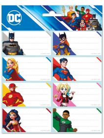Ученически етикети DC Comics Superheroes, 16 бр.