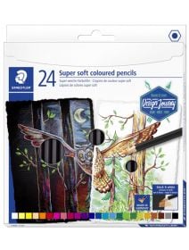 Комплект цветни моливи Staedtler Design Journey Super Soft, 24 цвята