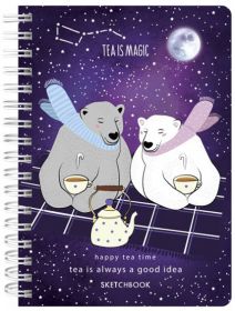 Скицник Drasca Happy Tea Time: Tea Is Magic, A6 60 листа