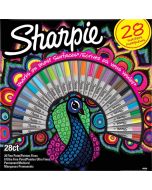 Комплект перманентни маркери Sharpie Peacock, 28 бр.