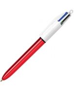 Четирицветна химикалка Bic Shine, червено тяло