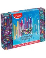 Комплект за оцветяване с блясък Maped Color'Peps Glitter, 31 части