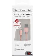 USB кабел за iPhone T'nB, розов