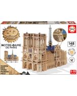 Дървен 3D пъзел Educa: Парижката Света Богородица, 148 части