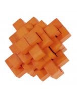 3D пъзел от бамбук - Ананас, оранжев