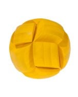 3D пъзел от бамбук - Жълта топка