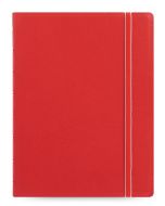 Тефтер Filofax Notebook Classic A5 Red със скрита спирала, ластик и линирани листа