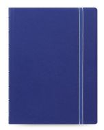Тефтер Filofax Notebook Classic A5 Blue със скрита спирала, ластик и линирани листа