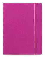 Тефтер Filofax Notebook Classic A5 Fuchsia със скрита спирала, ластик и линирани листа