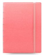Тефтер Filofax Notebook Classic Pastels A5 Rose със скрита спирала, ластик и линирани листа