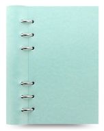 Тефтер Filofax Clipbook Classic Pastels Personal Notebook Duck Egg с метални рингове